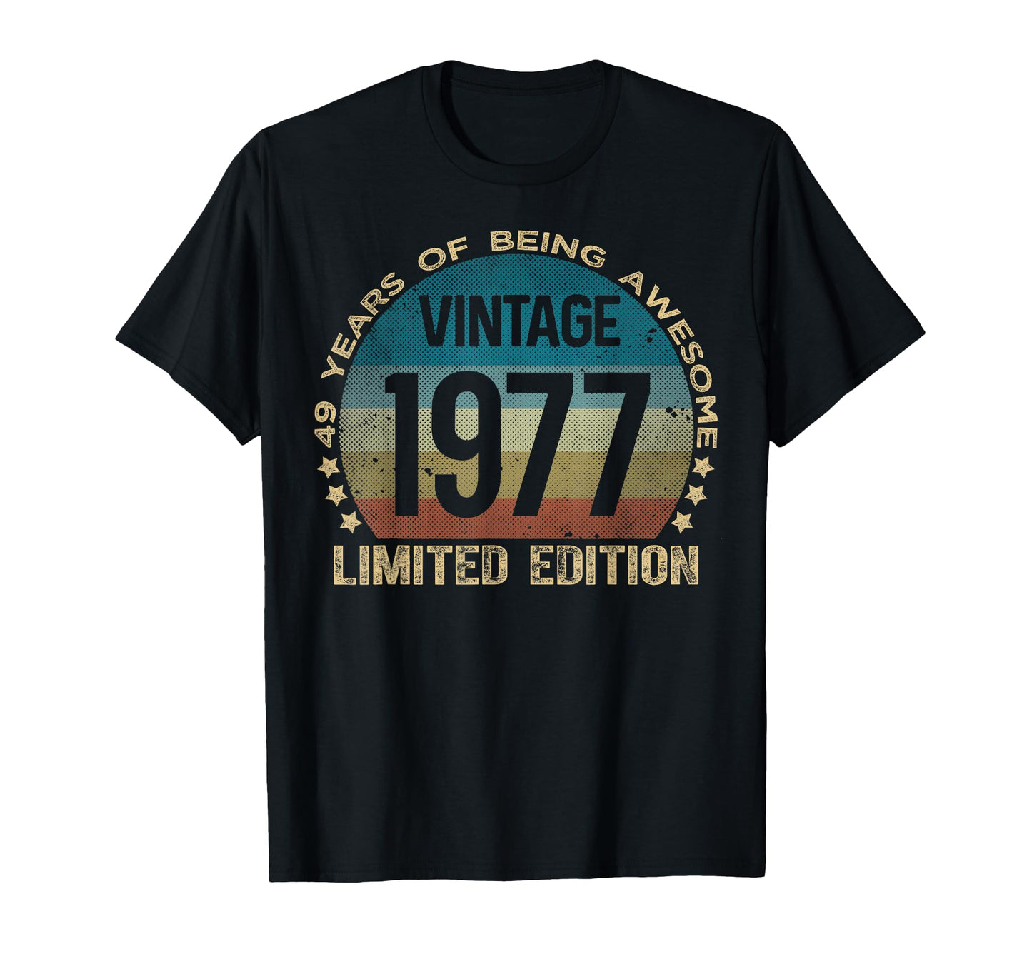 49 Year Old Gifts Vintage 1977 Limited Edition 49th Birthday T-Shirt