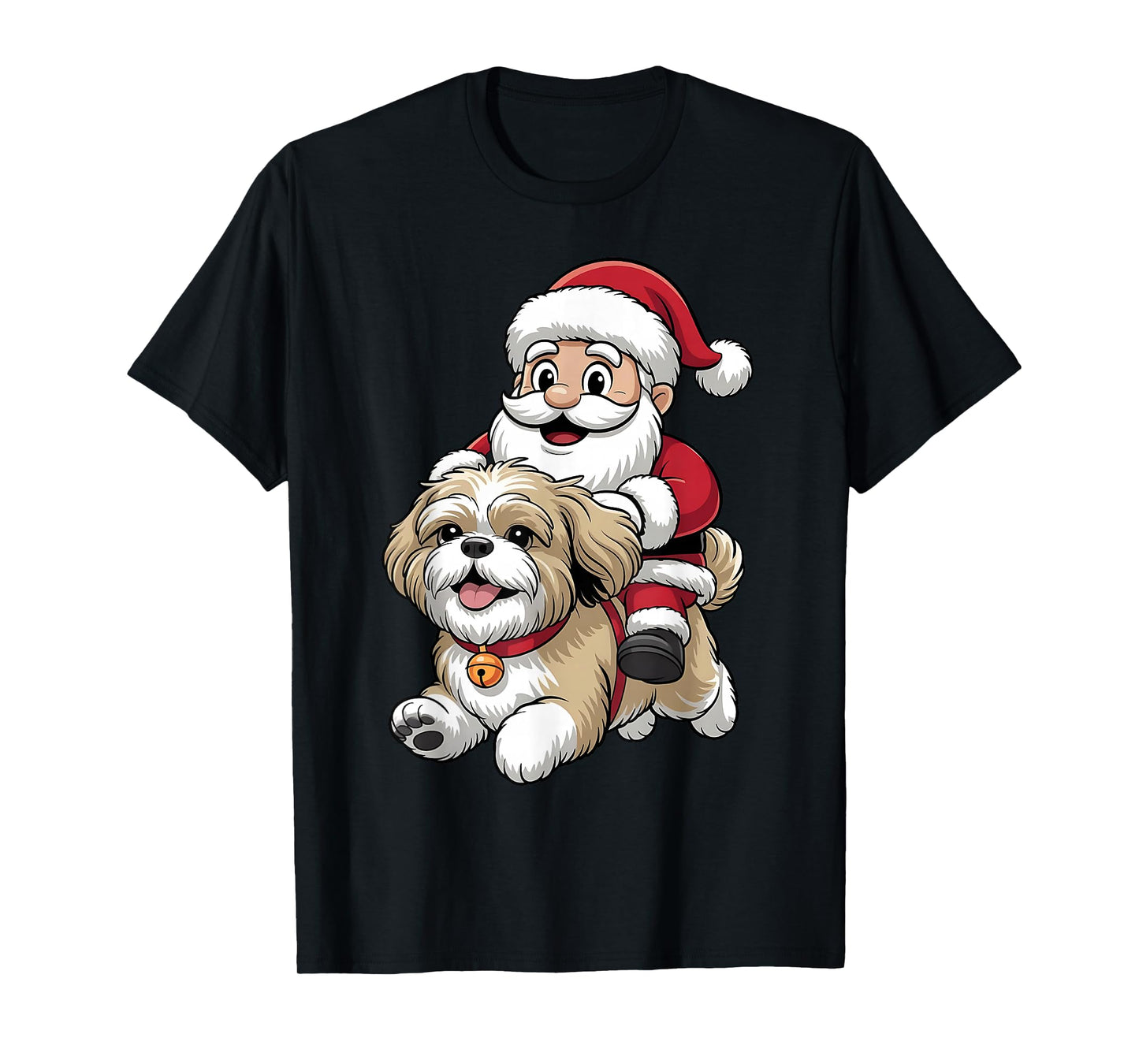 Shih Tzu Dog Lover Kids Men Women Christmas Pajama T-Shirt