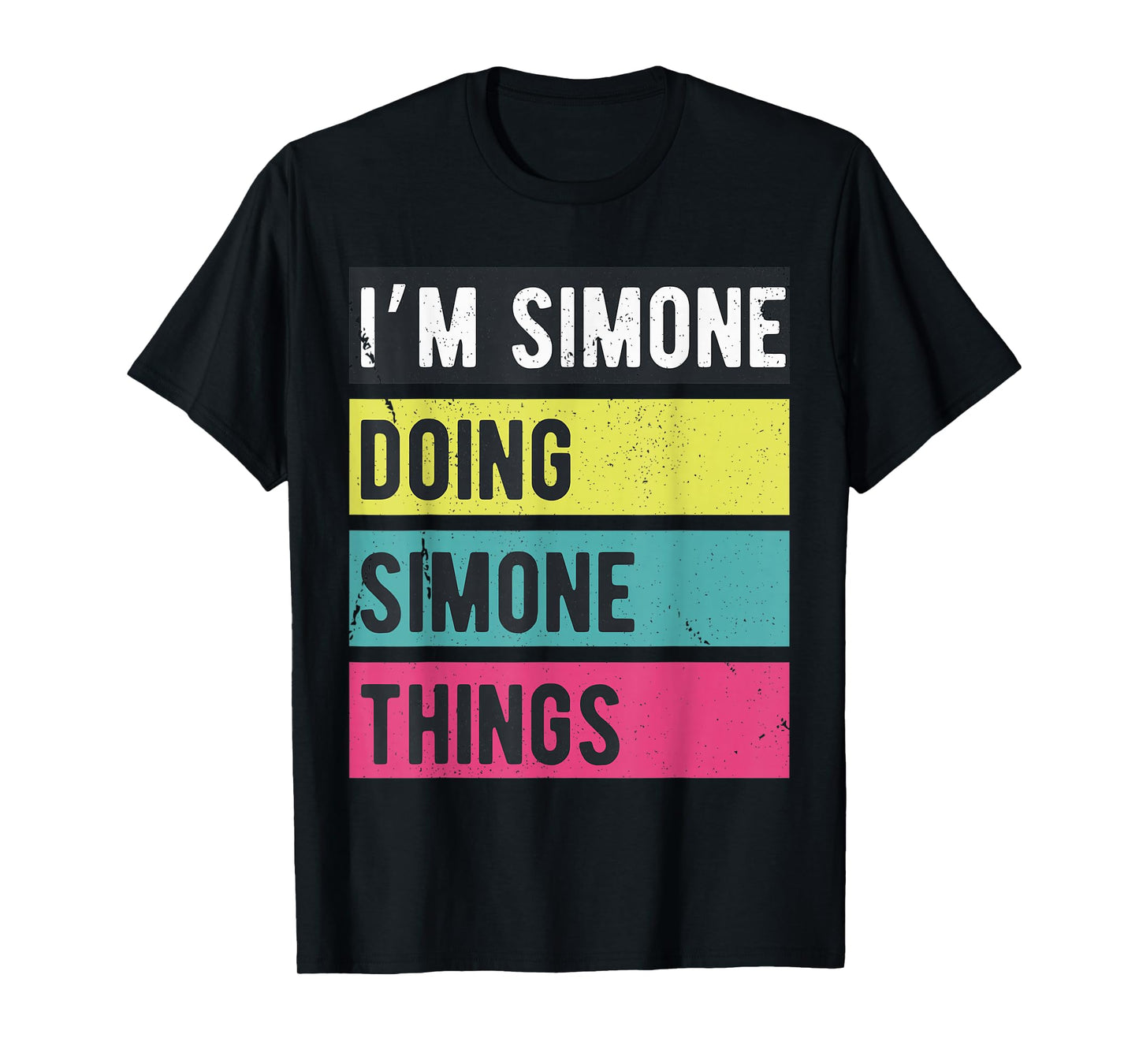 Doing Simone Things Funny Personalized Names Retro T-Shirt