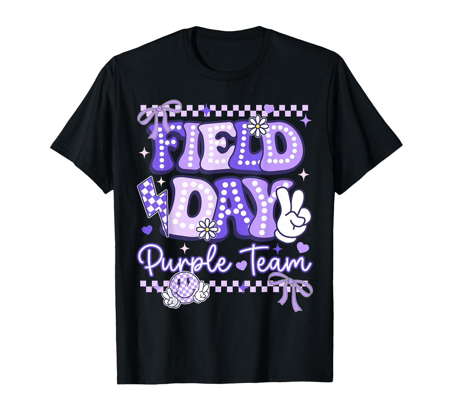 Purple Team Happy Field Day School Trip for Teacher Student T-Shirt