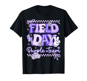 Purple Team Happy Field Day School Trip for Teacher Student T-Shirt