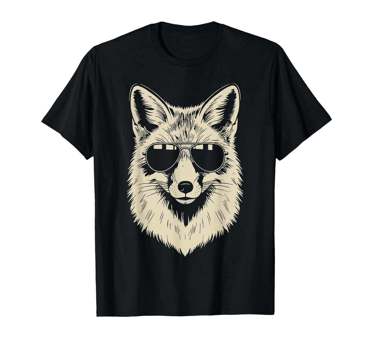 Fox Wearing Sunglasses Graphic Fox Shirt Men Women Kids T-Shirt