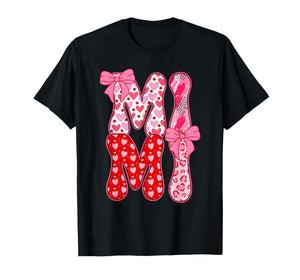 Mimi Coquette Bow Leopard Mimi Valentine Day Mother's Day T-Shirt