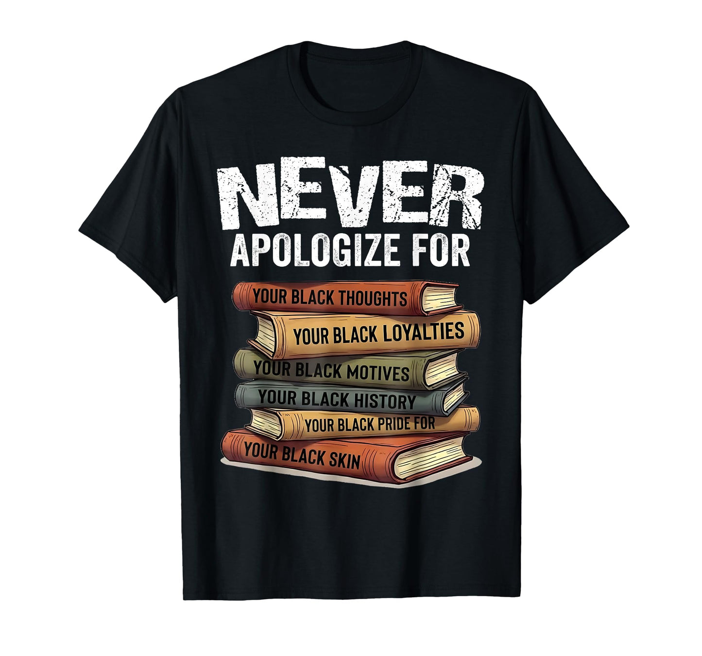 Never Apologize for Your Blackness Black History Teachers T-Shirt