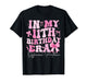 in My 11th Birthday Era Pink Coquette Bow Birthday Girl Kids T-Shirt