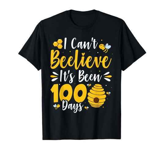 I Can't Believe It's Been 100 Days of School Bee 100th Kids T-Shirt