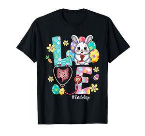 Love Endo Life Endo Nurse Bunny Stethoscope Easter T-Shirt