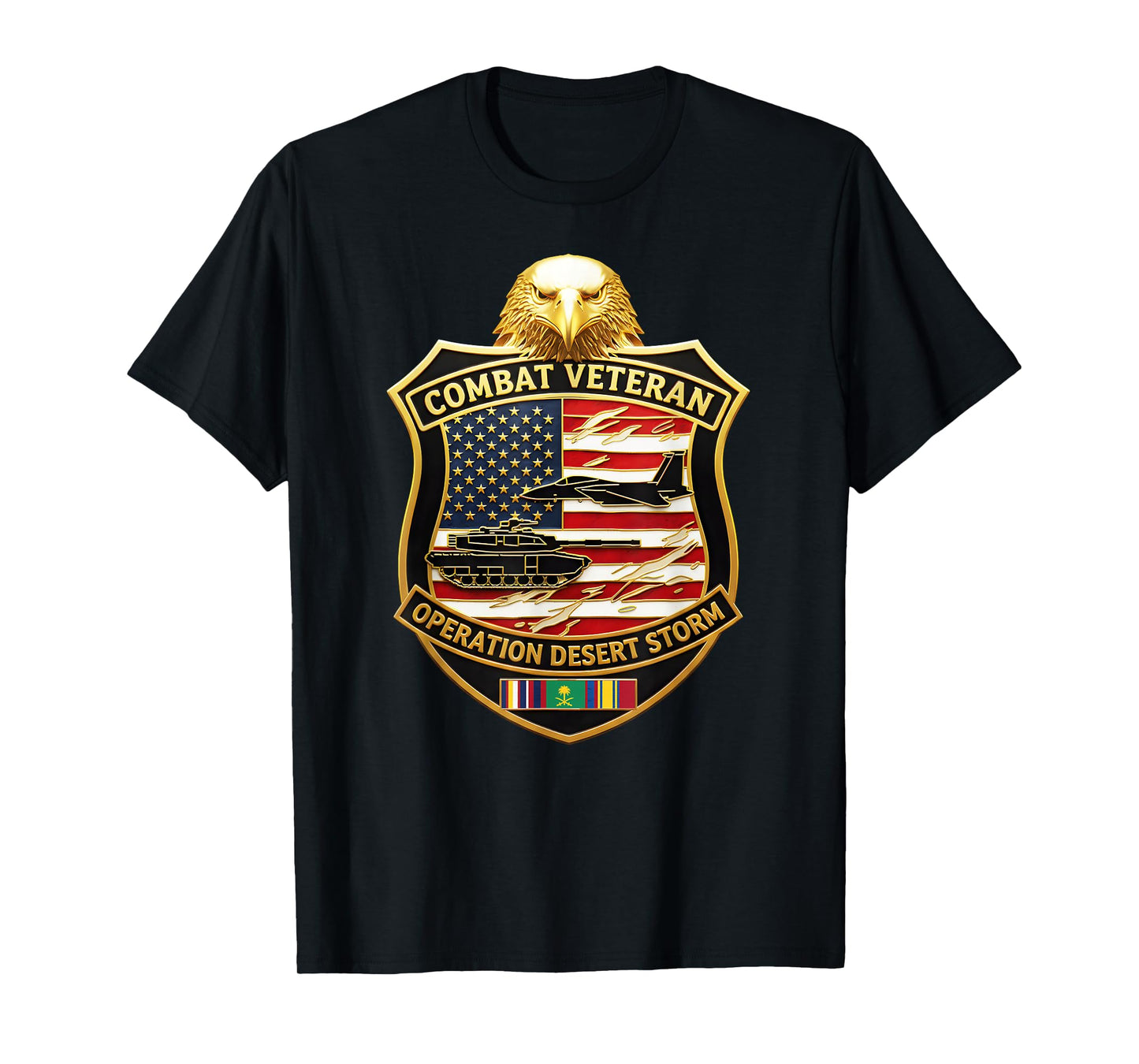 Operation Desert Storm Combat Veteran Gulf War Patriotic T-Shirt