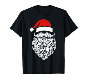 Funny Six Seven 6 7 Meme Santa Christmas Shirt Men Boys Teen T-Shirt