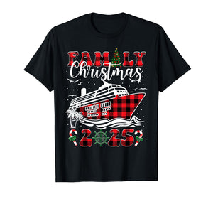 Family Christmas Cruise 2025 Matching Family Cruise Holiday T-Shirt
