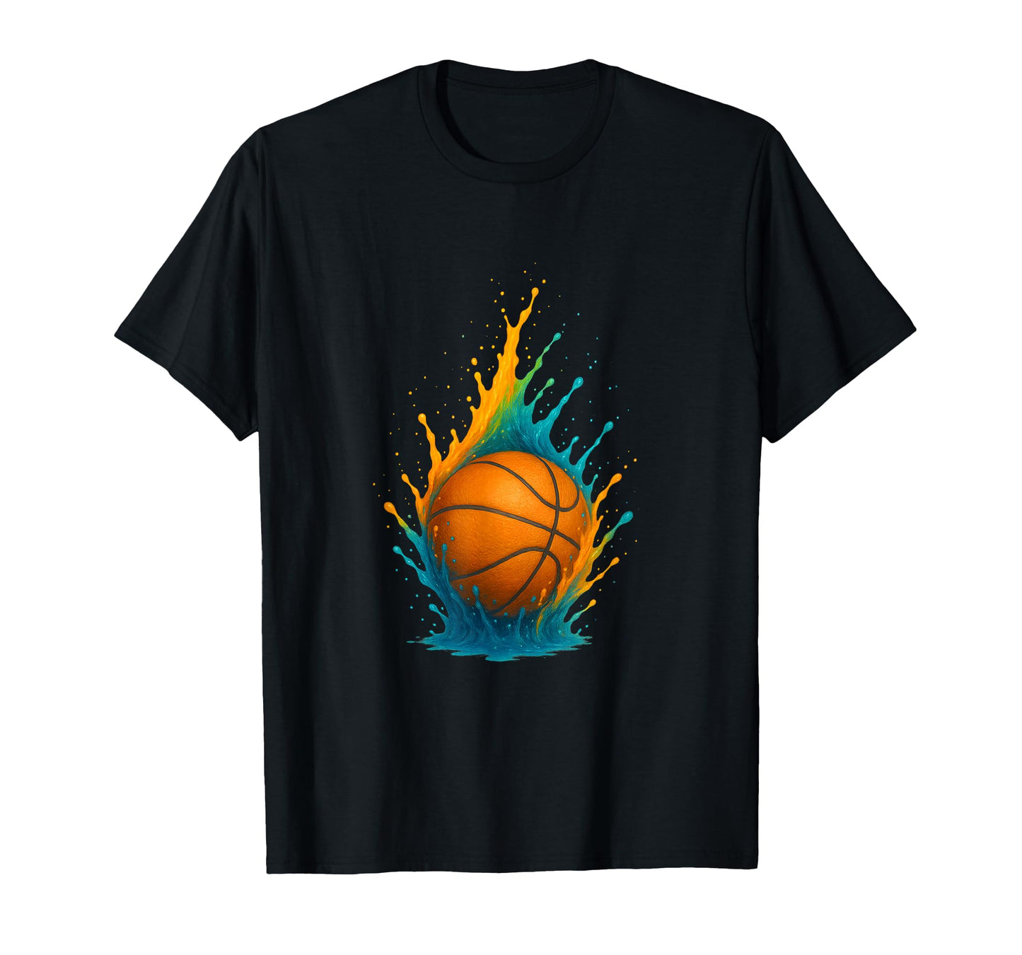 Basketball Splash Team Player for Kids Men Women T-Shirt