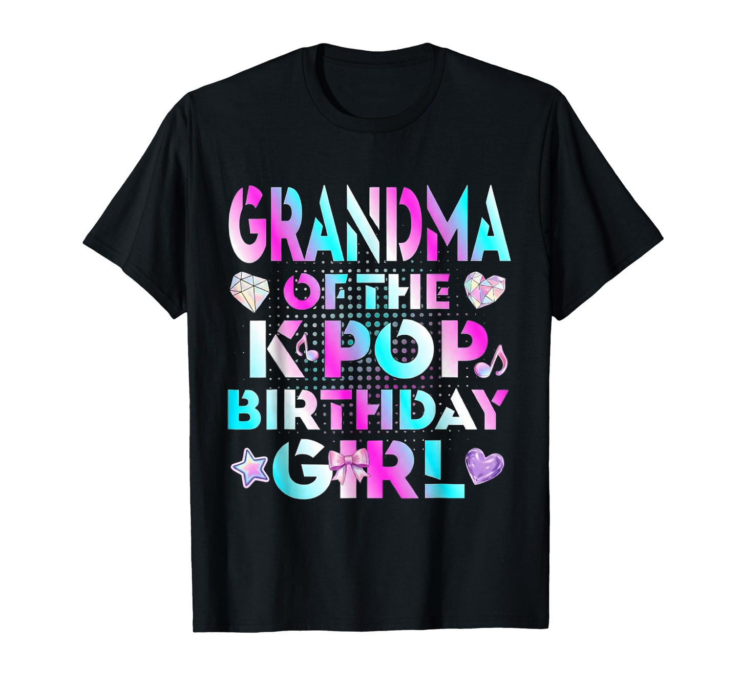Grandma of The Birthday Girl Kpop Family Matching Party T-Shirt