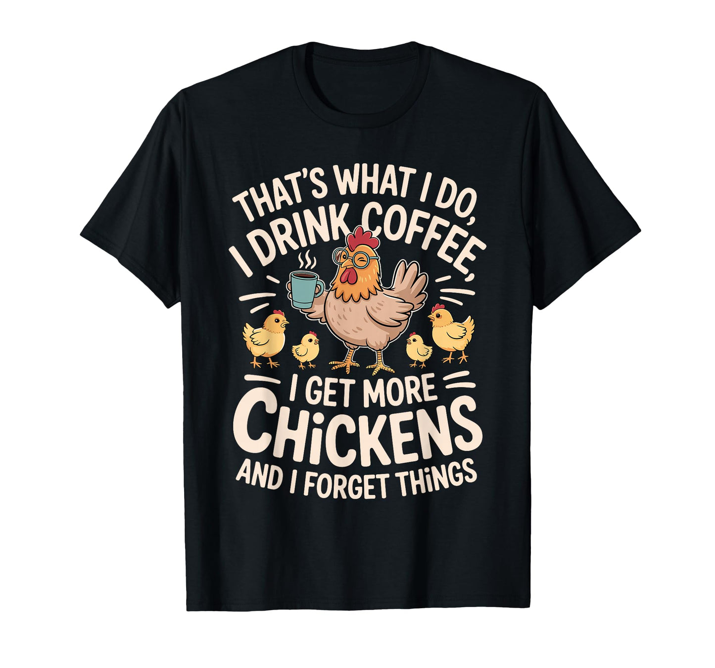 Cool Chicken Art for Men Women Kids Poultry Rooster Chicken T-Shirt