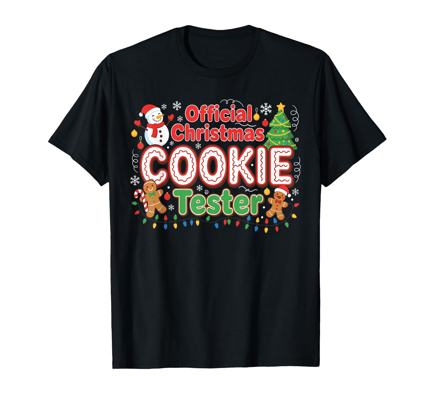 Official Christmas Cookie Tester Taster Baking Toddler Kids T-Shirt