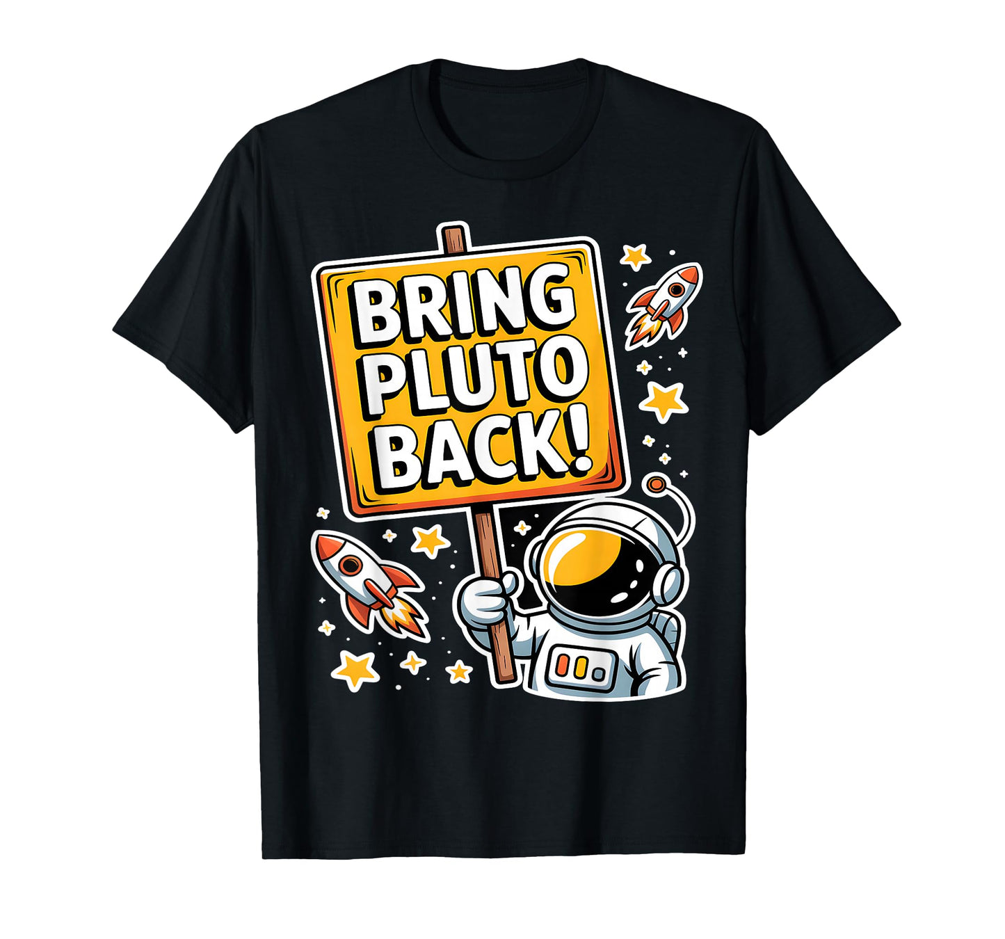 Bring Pluto Back Funny Astronaut Space T-Shirt