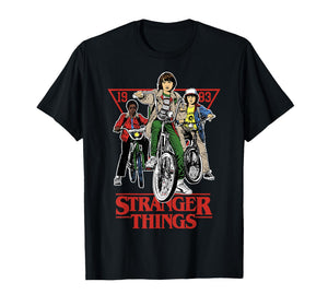 Stranger Things Will Mike Dustin On Bikes 1983 Retro T-Shirt