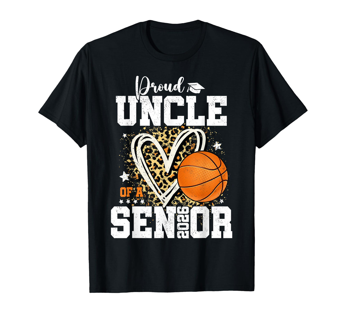Proud Uncle of A 2026 Senior Graduate Basketball Leopard T-Shirt