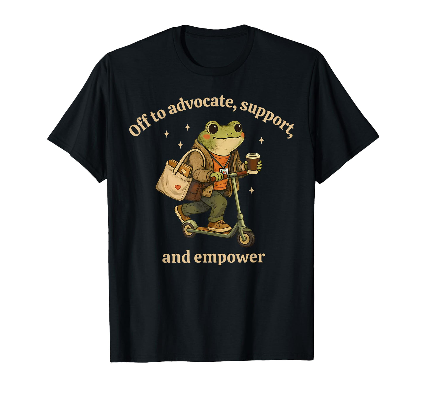 Off to Advocate Support and Empower Funny Frog Social Worker T-Shirt