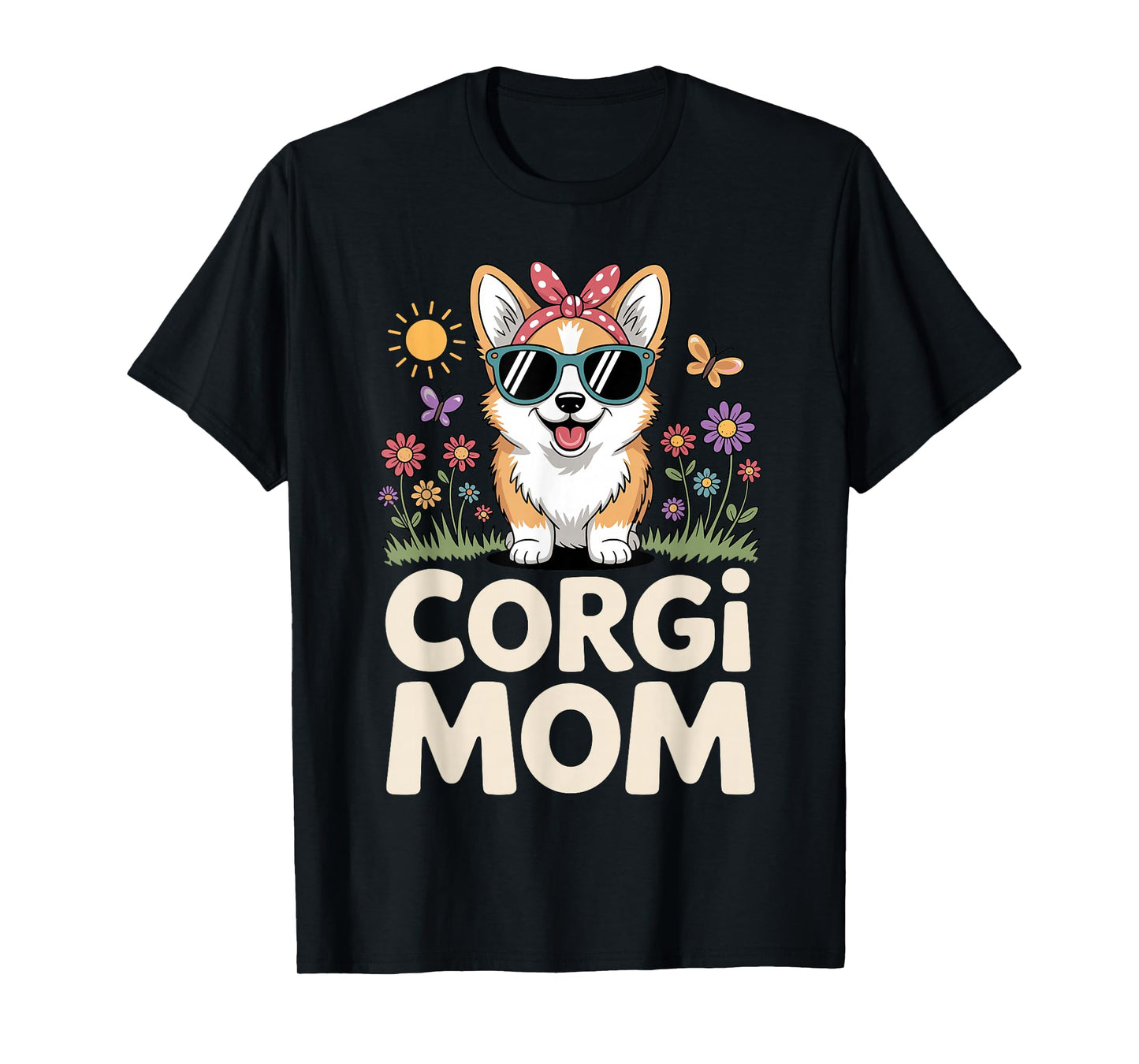 Cute Corgi Design for Women Girls Mom Dog Welsh Corgi Lovers T-Shirt
