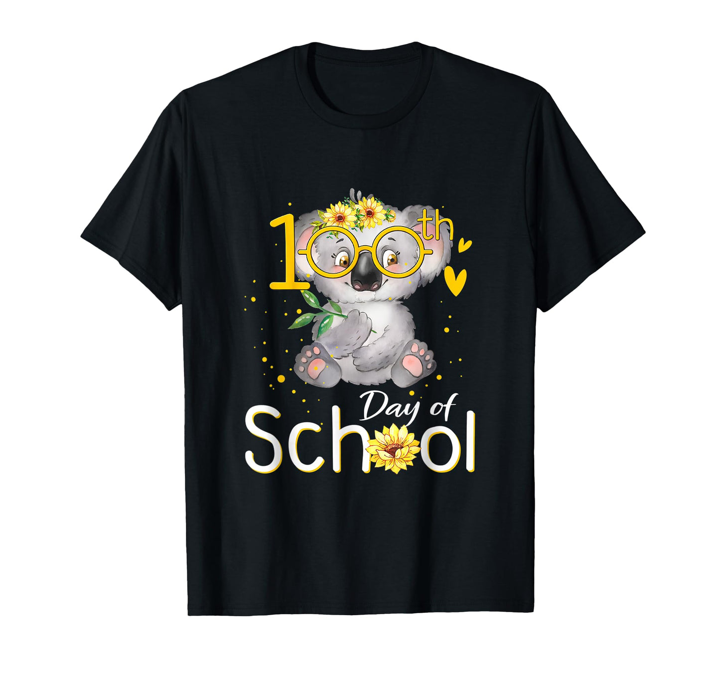 Happy 100 Days of School Koala 100th Day of School T-Shirt