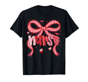 Valentine Nurse Coquette Bow Stethoscope Girl Women T-Shirt