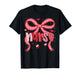 Valentine Nurse Coquette Bow Stethoscope Girl Women T-Shirt
