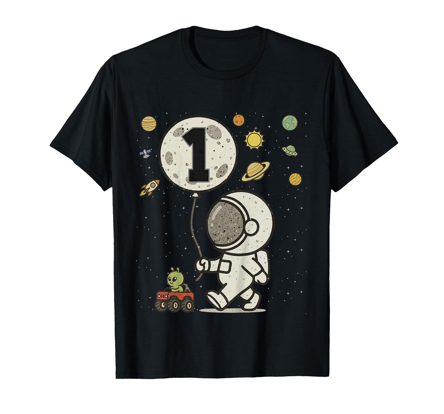 Astronaut 1st Birthday 1 Year Old Space Matching Family T-Shirt