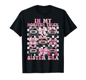 Coquette Monster Truck Sister T-Shirt