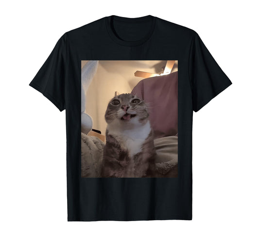 Y2K Freaky Cat Meme Retro Vintage Aesthetic Brainrot T-Shirt