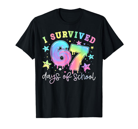 I Survived 67 Days of School Funny 67 Meme Teacher Student T-Shirt