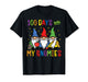 100 Days of School with Gnomies Funny 100th Day Women Kids T-Shirt