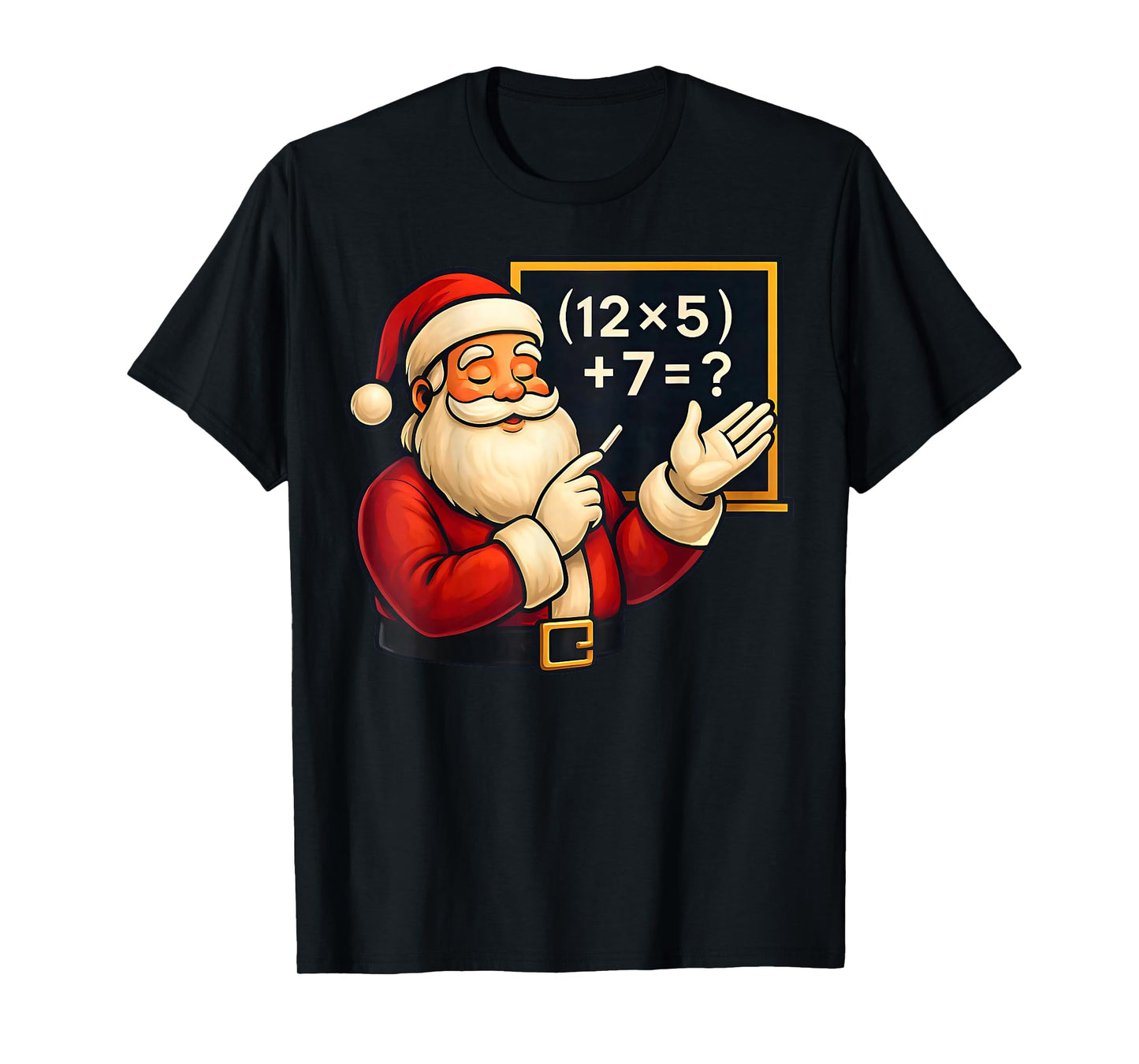 Funny 67 Teacher Santa Christmas Six Seven Meme Math Xmas T-Shirt
