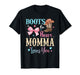 Boots or Bows Momma Loves You Gender Reveal Family T-Shirt