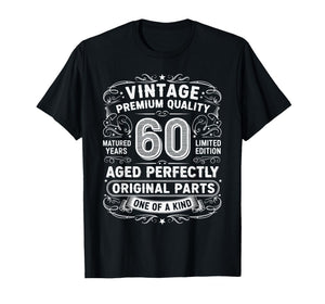 Vintage 60 Years Ago 60th Birthday Shirts for Women Men T-Shirt