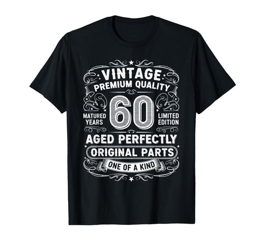 Vintage 60 Years Ago 60th Birthday Shirts for Women Men T-Shirt