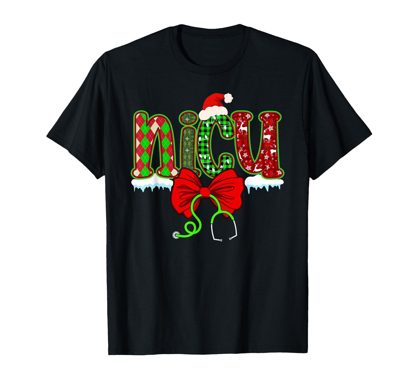 Christmas NICU Xmas Neonatal Intensive Care Unit Coquette T-Shirt