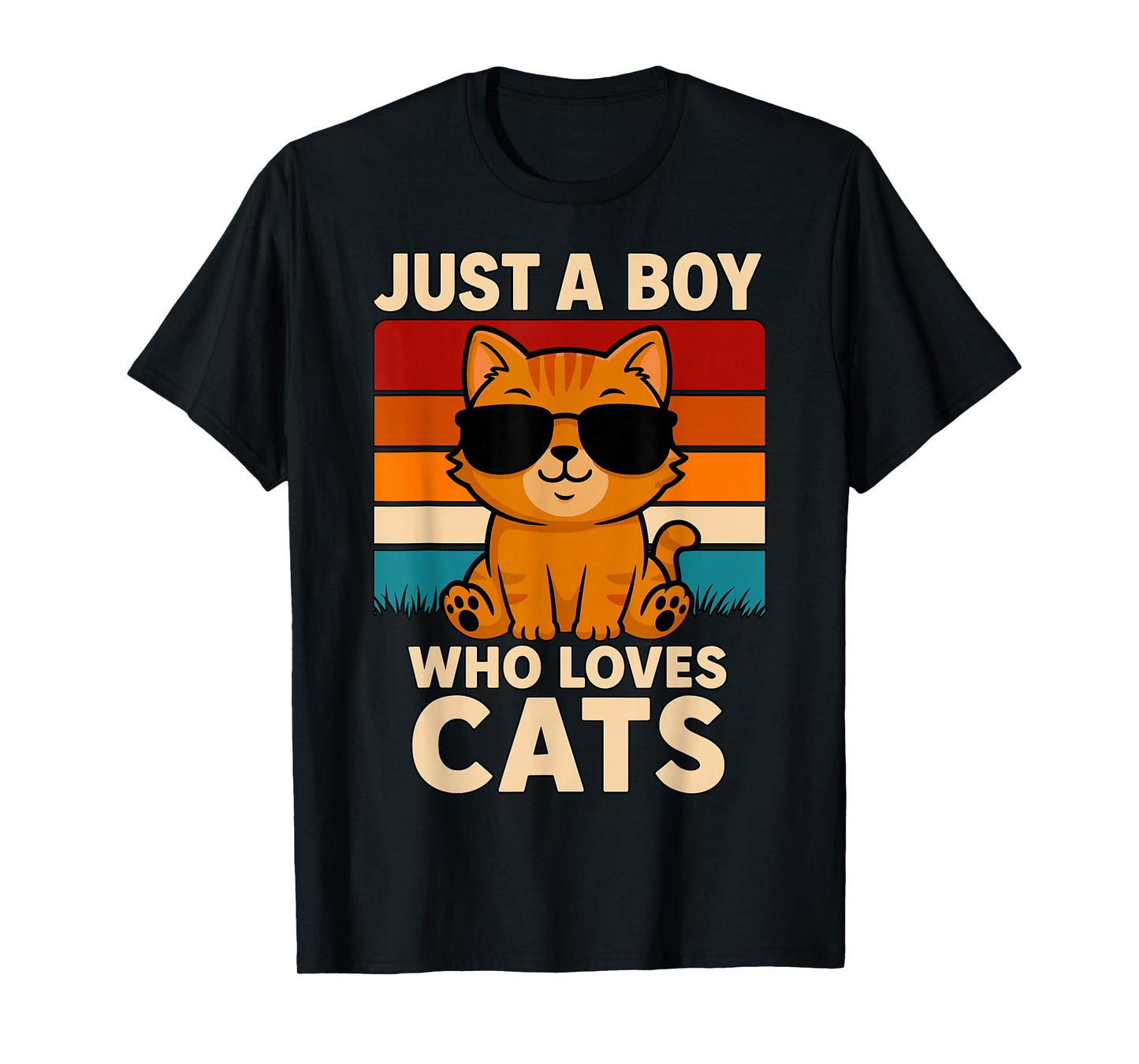 Just a Boy who Loves Cats T-Shirt
