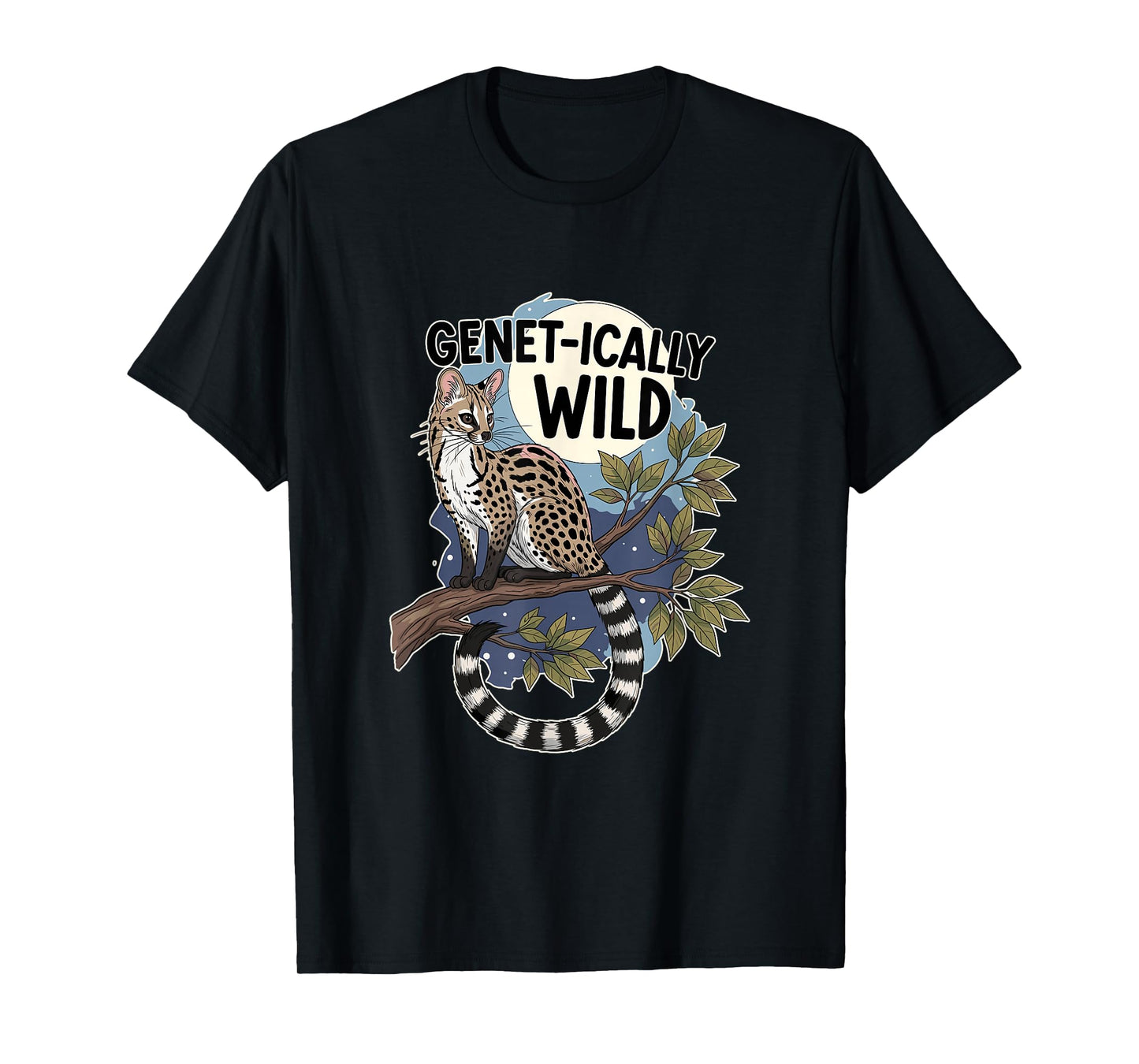 Genet-ically Wild Funny Genet Cat Lover T-Shirt
