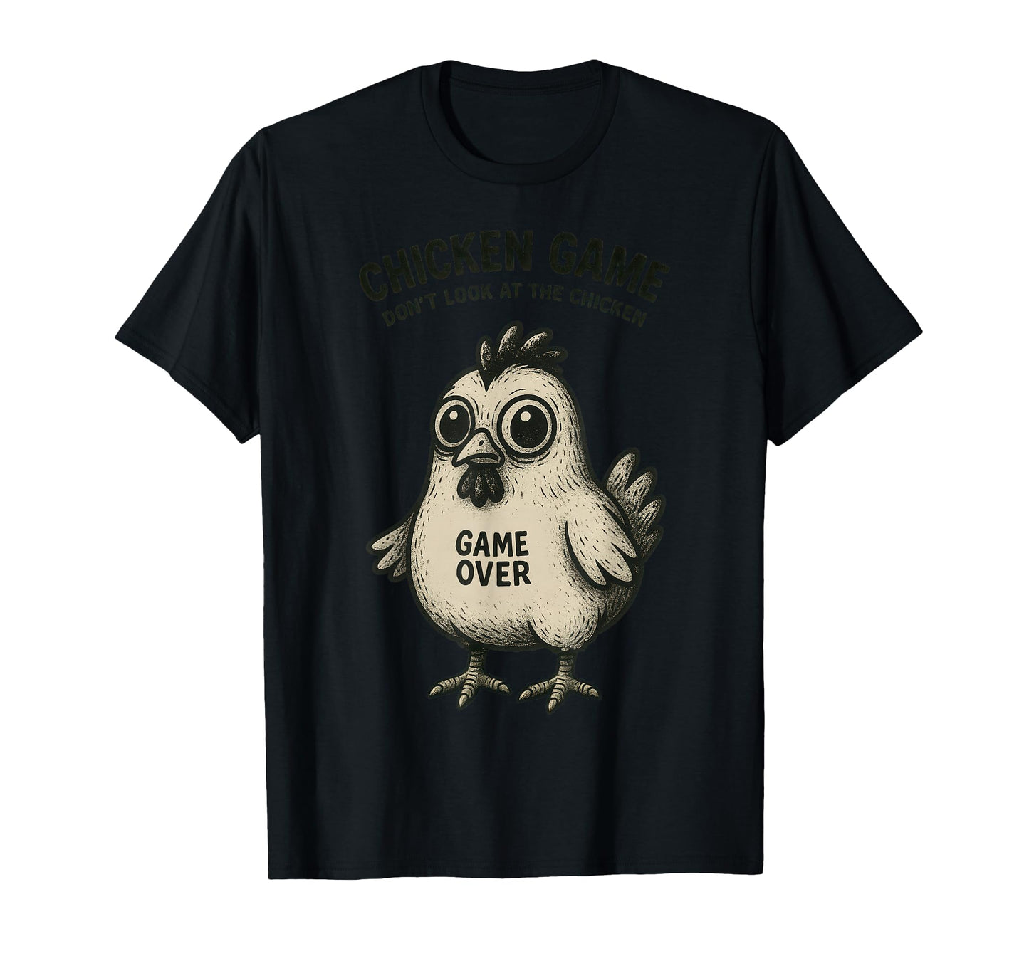 Funny Chicken Game Graphic Tee Men Women Teens Boys Girls T-Shirt