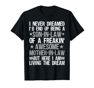 Son in Law Art from Mother in Law for Men Boys Son in Law T-Shirt