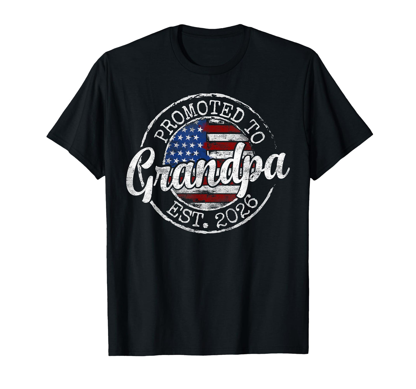 Promoted to Grandpa Est 2026 First Time Grandfather to Be T-Shirt