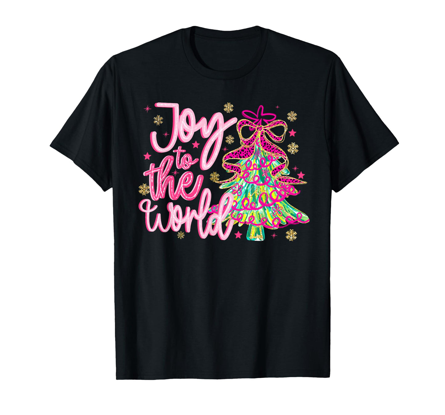 Joy to The World Jesus Christian Xmas Tree Holiday Christmas T-Shirt