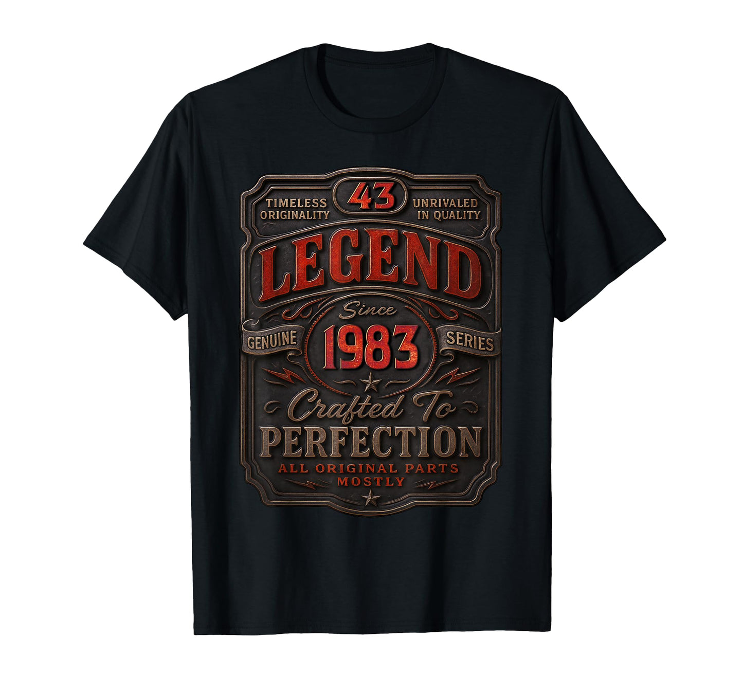 Vintage 1983 Limited Edition Shirt 43 Year Old 43rd Birthday T-Shirt