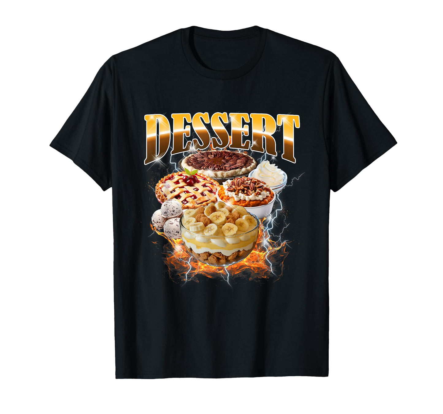 Thanksgiving Dessert Bootleg 90's Rap Rock Vintage T-Shirt