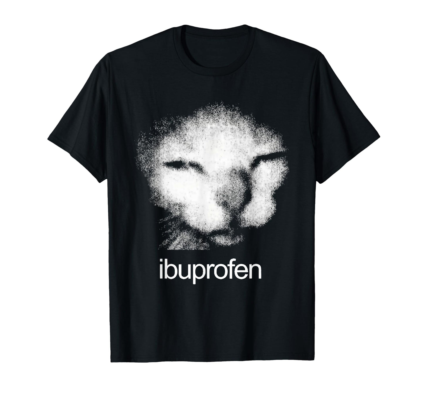 Funny Ibuprofen Cat Meme with Cringe Ugly Feline Face T-Shirt