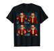 Funny Santa Claus Heart and Peace Sign Retro Christmas Xmas T-Shirt