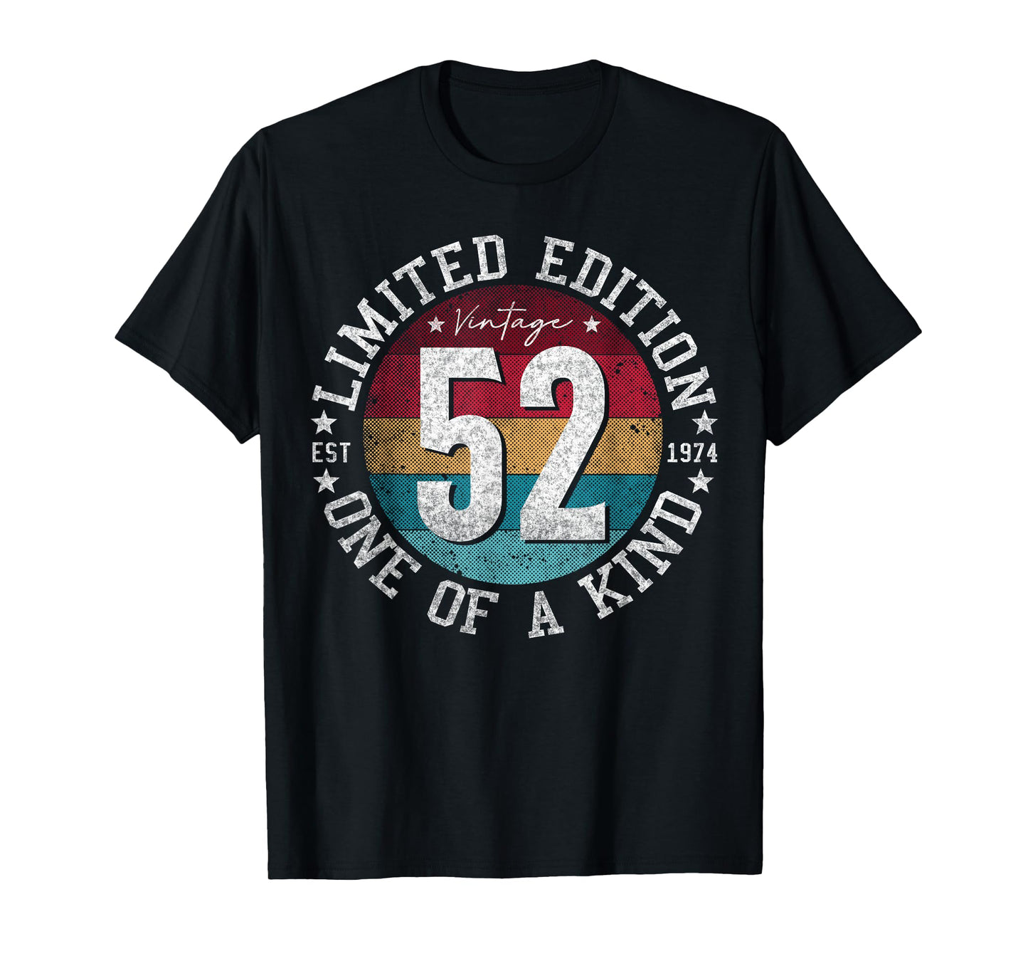 52 Year Old Gifts Vintage 1974 Limited Edition 52nd Birthday T-Shirt