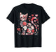 Happy Meowentine's Day Cute Girls Cat Valentines Day Hearts T-Shirt