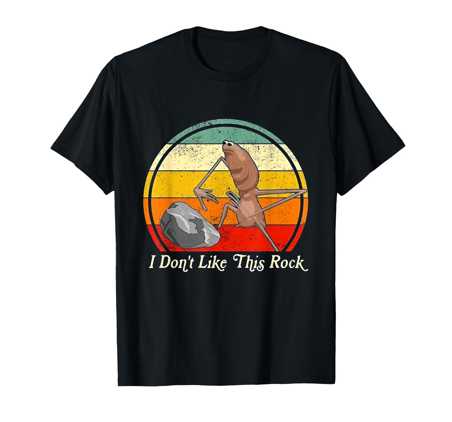I Don't Like This Rock Marcus The Worm Meme Retro Vintage T-Shirt