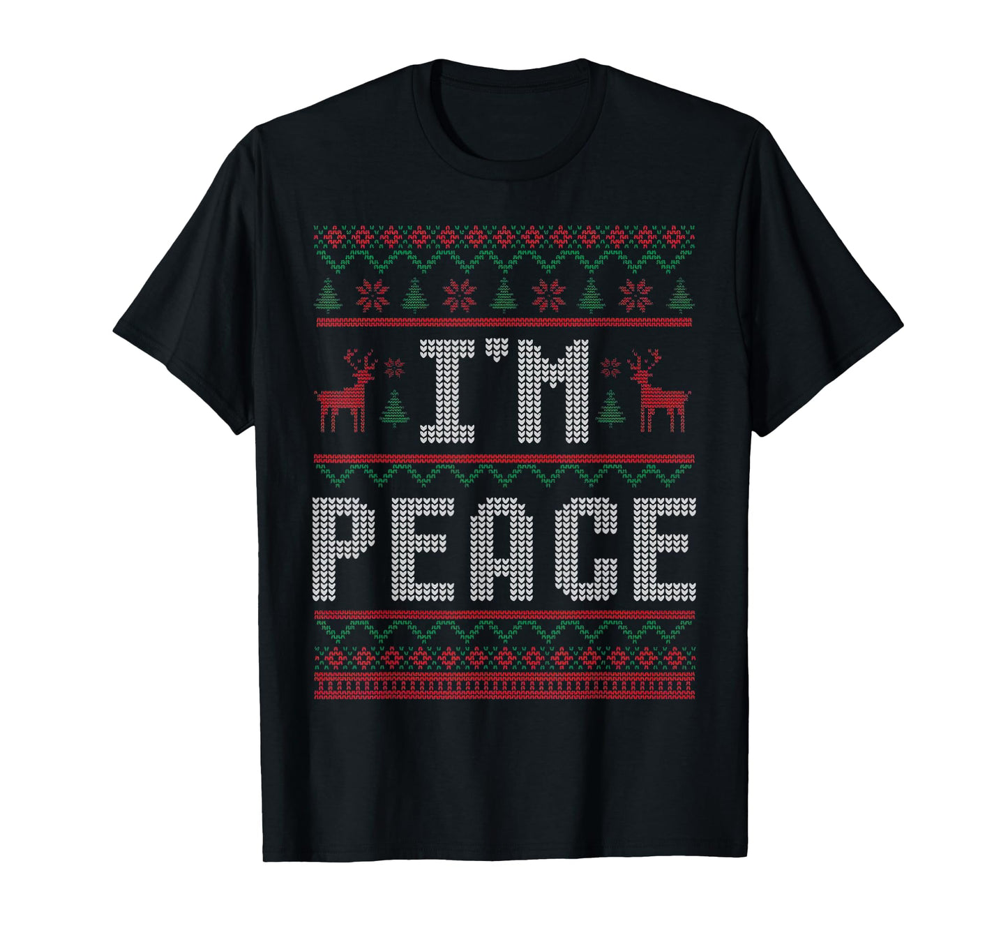 I Come in Peace Couple Matching Ugly Christmas Sweater T-Shirt